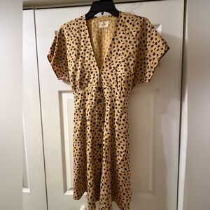 EUC Marine Layer Camila Cheetah Print Mini Dress Size M